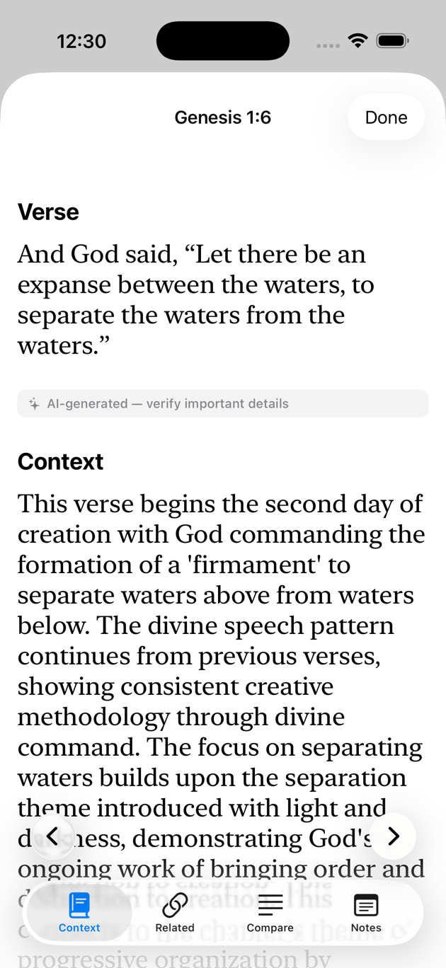 Verse Context
